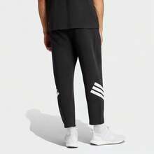 Adidas New Men's Three-Stripe Track Pants, Casual, Suitable For Running, Commuting, Training, And Sports. - Black and White - View 2