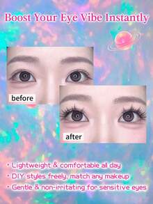 100pcs Cluster False Eyelashes 10-11mm C Curl Fine Textured Single Cluster Lashes Natural Makeup Look D Curl Fluffy Cluster Lashes DIY Eyelash Extensions Single Cluster - C - View 4