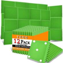 TOUO 8 Warna Panel Busa Akustik Berbentuk Baji, Paket 6-48 Buah, Bahan Perawatan Akustik Dinding Kedap Suara untuk Studio dan Home Theater - Baji - View 76