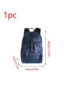 1 buah Ransel Ringan Kapasitas Besar Motif Blok Warna, Tahan Air dan Tahan Aus, Tas Penyimpanan Anti Debu untuk Olahraga dan Perjalanan - MultiWarna - View 15
