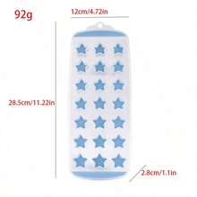 Silicone Ice Cube Mold Tray, Healthy & Fast Freezing Ice Maker, Multiple Cute Heart & Star Shapes & Soft Macaron Colors, Easy Release Stackable Mold, Suitable For Home Refrigerator, Cocktails, Whiskey, Fruit Drinks, Daily Cold Beverage Preparation - Multicolor - View 3