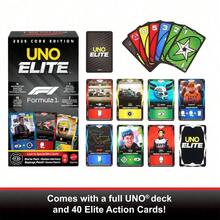Mattel UNO F1 Card Game, Suitable For Family, Travel And Outdoor Camping, Cards Printed With F1 Racing World Images - Multicolor - View 5