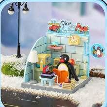 Mattel Penguin Little Piece: Dream Cottage Series - Creative Building Blocks Toy And Decor (Ideal Holiday Gift) (Mixed Colors) - Multicolor - View 3