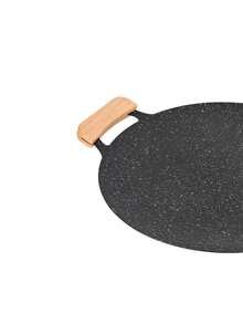 CAMEL CROWN Exquisite Portable Cast Iron Griddle Pan With Dual Handles, Outdoor BBQ Plate For Picnic Barbecue, Camping Cookware Gear - Black - View 4