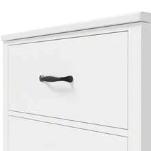 Freestanding Washbasin Measuring 61 X 47 X 83 Cm, Fully Lacquered, With Three Drawers, Silent Pull-Out Guides, One-Piece Ceramic Basin, White. - White - View 8