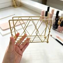 1 pieza Estante de almacenamiento de placa de impresión de arte de uñas con diseño hueco de hierro forjado, estantería de almacenamiento de pegatinas de uñas de múltiples compartimentos, organizador de caja de trabajo de álbum de arte de uñas, soporte de exhibición de tarjetas de color de uñas de salón - Multicolor - Ver 8