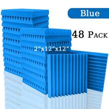 TOUO 8 Warna Panel Busa Akustik Berbentuk Baji, Paket 6-48 Buah, Bahan Perawatan Akustik Dinding Kedap Suara untuk Studio dan Home Theater - Baji - View 90