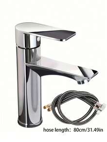 Modern Single Hole Bathroom Faucet, Stainless Steel Single Handle Mixer Tap With Tilted Spout Design, Stable Water Flow, Ceramic Cartridge, Rust-Resistant Finish, Ideal For Bathroom, Kitchen, Vanity, Powder Room, Essential Modern Bathroom Accessory, Great Gift And Home Renovation Choice - Multicolor - View 15