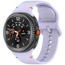 1 buah Tali Silikon Kompatibel dengan Galaxy Watch 8/8 Classic Strap Sport Smart Wristbands untuk Galaxy Watch Ultra 2 Lebar 20mm 22mm - 22mm - View 24