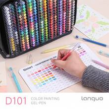 Languo 252/168/99/72/45pcs Colorful Gel Pen Set - Neutral Point (0.6mm), Marker Pen Colorful Set, Needle Pen Ballpoint Pen Fine Line Pen, Perfect For Vibrant Colorful Writing And Sketching, Smooth Writing, Used For Painting, Highlighting, Note-Taking, Making Manuals, Office Use - Multicolor - View 10