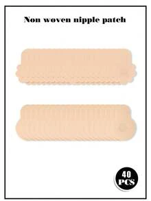 20/40pcs Women Plus Size Disposable Pull-Up Non-Woven Nipple Covers, Thin Invisible Soft Comfortable, Anti-Exposure And Anti-Nipple Show - Multicolor - View 12