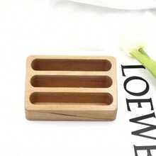 Visitenkartenhalter aus Naturholz, massives Holz, glatt und gratfrei, nordischer Stil, multifunktionaler Memo- und Kartenhalter, Handyhalter, kompakter Visitenkartenhalter für Schreibtisch, Büro, Arbeitszimmer, Empfang - A - Übersicht 8