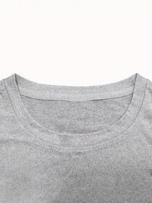 Summer Short-Sleeve Pattern Print T Versatile Men's Short-Sleeve Base Shirt - 白色 - 查看 10