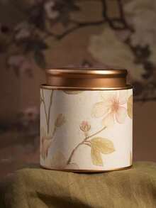 1pc Kitchen And Storage Room Container For Storing Tea, Coffee Beans, Sugar And Nuts. Metal Tea Canister With Good Sealing Properties. Its Bottom And Lid Are Both Coated With Porcelain Glaze. Suitable For Holiday Gifts And Daily Use - Multicolor - View 22