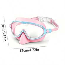 1/2 Packs Kids Swimming Goggles With Nose Clip, Suitable For Children Aged 3 To 14, Wide Field Of View, Anti-Fog, UV Protection, First Day Of School - Multicolor - View 3