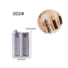 SILIKE LUFEI 1件 2格萬聖節幽靈與蝙蝠禮物架模具，矽膠黏土模具，適用樹脂、石膏、蠟燭、香氛用品，居家裝飾展示架 - 萬聖節禮物支架模具 - 查看 9