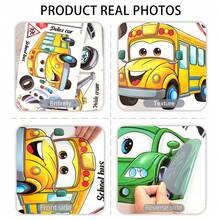 Cartoon Car Wall Sticker, Bedroom Children's Room Living Room Background Wall Home Decor Self-Adhesive Wall Decal - Multicolor - View 9