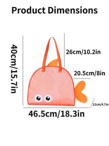 1pc/ Large Capacity Storage Bag / Fashion Beach Bag / Lightweight & Beautiful Durable Suitable For Daily Commute/Travel/Shopping Fashionable & Versatile All Season Wear Style Minimalist Shopping Bag - Multicolor - View 7
