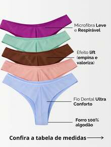 Double Thong Panty Set, Butt-Lifting Comfort, Seamless, Sensual - - 彩色 - 查看 2