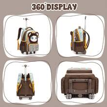 Girls' Rolling Backpack, Cute Travel Luggage Backpack With Wheels, Girls' Crossbody Bag, Cute Japanese Style Backpack - Girls' Trolley School Bag - View 9