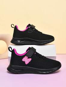 Youth Breathable Sports Shoes, Lightweight And Breathable One-Pedal Lace-Up Sports Shoes, Low-Top All-Season Running Cushioning Sports Casual Shoes - Black - View 5