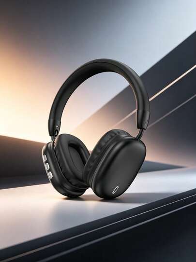 Gerripuer Nouveaux écouteurs sans fil couvrant complètement l'oreille, appels HIFI haute définition, musique MP3 confortable pour téléphones, Type-C, écouteurs sans fil pliables, portables, rotatifs et télescopiques en plastique ABS, cadeau d'affaires haut de gamme, son stéréo surround 360°, V5.3, cadeau pour le Nouvel An/la Saint-Valentin/l'anniversaire, écouteurs sans fil pour les cours en ligne avec volume réglable, autonomie de 6 heures, écouteurs de sport et de musique