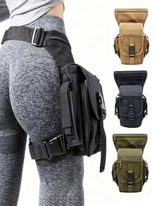 Motorcycle Riding Leg Bag/Body Bag, Multi-Functional Storage For Mobile Phone And Personal Items, Lightweight Design, Zipper Closure, Adjustable Shoulder Strap. - Multicolor - View 2