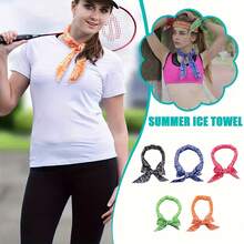 1PC Women's Outdoor Sports Headband, Absorbent Ice Scarf, Multifunctional Printed Headband - Multicolor - View 3