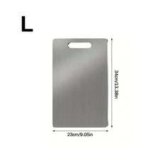 1pc/2pcs/3pcs Stainless Steel Cutting Board - Double-Sided Use, Rust-Resistant, Suitable For Meat, Fruit And Vegetables - High-End Kitchen Cutting Mat, Enhanced Hygiene - View 9