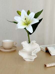 2pcs Artificial Lily Flowers For Home Decor, Suitable For Living Room Tabletop, Valentine's Day, Gift, Birthday, Graduation Season, Back To School Room Decoration And School Supplies - Multicolor - View 8