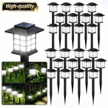 2/6/12/24PCS Outdoor Solar Lawn Lights, Portable Detachable Ground Stake Lights, White Light Garden Decoration Ground Lights, Light Sensing Function, Built-In Rechargeable Battery, Solar Panel Charging, Suitable For Yard, Path, Garden, Landscape Decoration Lighting, Outdoor Garden, Camping, Fishing, Swimming Pool Decoration Lighting Fixtures - White Light - Ground Light - View 3
