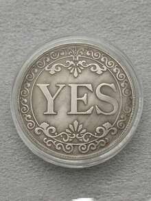 Yes Or No Lucky Coin Decision Making Commemorative Coin Double-Sided Badge Collectible Gift Halloween Coin - Multicolor - View 10