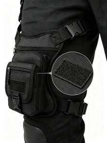 Motorcycle Riding Leg Bag/Body Bag, Multi-Functional Storage For Mobile Phone And Personal Items, Lightweight Design, Zipper Closure, Adjustable Shoulder Strap. - Multicolor - View 7