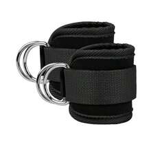 2pcs Adjustable Ankle Straps With D-Ring, Leg And Ankle Support For Fitness Workout, Breathable Ankle Braces, Gym Accessories For Leg And Glute Exercises, Suitable For Dumbbells, Workout, Home Fitness, Women - Multicolor - View 2