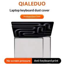 qialeduo Keyboard Dust Cover Anti-Oil Microfiber Cleaning Cloth, 2-In-1 Multifunctional Laptop Screen Cleaning Cloth, Suitable For All Air Pro Models, Anti-Dust Anti-Fingerprint, Easy To Clean Laptop Screen - View 2