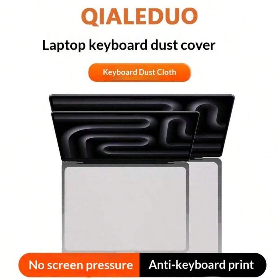 qialeduo Keyboard Dust Cover Anti-Oil Microfiber Cleaning Cloth, 2-In-1 Multifunctional Laptop Screen Cleaning Cloth, Suitable For All Air Pro Models, Anti-Dust Anti-Fingerprint, Easy To Clean Laptop Screen