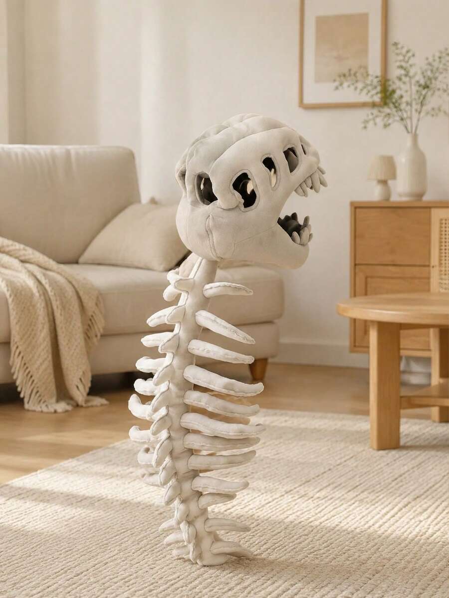 1 buah Topi Boneka Kepala Kerangka Dinosaurus, Kostum Boneka Kerangka yang Serasi, Hadiah Ulang Tahun yang Menyenangkan untuk Anak-anak dan Pacar