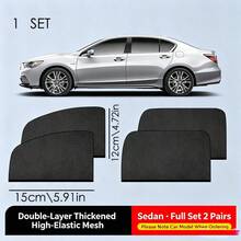 1 SET Car Sunshade, Essential Sun Protection Window Film, Mosquito Net, Heat Insulation & UV Protection Car Window Film, Car Summer Mosquito Net, Ventilation & Pollen Protection, Car Window Breathable Mesh, Side Window Sunshade, Anti-Insect & UV Protection, Suitable For Most Vehicles (Mainly For Mosquito Protection, Sunshade Effect Is Average), Suitable For Sedans And SUVs. Car Sunshade, Car Accessories, Holiday And Birthday Gift. - A - View 9