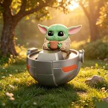 Miniso Kotak Buta Keycap Star Wars Grogu, Kerajinan PVC Halus, Ukiran Detail, Dekorasi Keyboard Mekanik & Ornamen Gantung Tas (Pengiriman Acak 1 Buah) - MultiWarna - View 7
