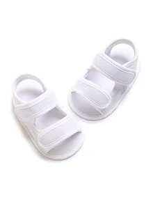 Classic Infant Mesh Breathable Walking Sandals, Non-Slip Lightweight Summer Infant Walking Shoes - White - View 4