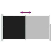 vidaXL Extendable Side Awning, Sunshade, Privacy Screen, Windbreak, Side Roller Blind, Side Wall Awning For Balcony, Garden, And Patio, 160 X 300 Cm, Black - Black - View 9