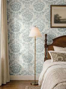 ihomeli Damask Wallpaper Self-Adhesive Wallpaper Rococo Baroque Peel And Stick Removable Wallpaper Removable Wallpaper Home Decor Wall Art Wall Decor Room Decor - Multicolor - View 4