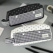 1pc Pencil Pouch, Large Capacity Highly Attractive Portable Stationery Box, Desk Organizer Bag, Multi-Function Pencil Case, Back To School Gift, Student Gift, Suitable For School And Office Use, Personalized Desktop Pencil Bag - Single Piece - View 6