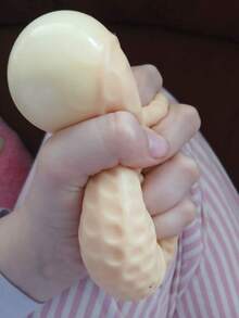 Portable Silicone Peanut Squeeze Stress Toy 1/2pcs, Adult Sensory Stress Relief Toy, Perfect Gift For Birthday, Mother's Day And Family Gathering - Multicolor - View 5