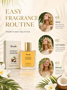 رذاذ عطر الفانيليا وجوز الهند 50 مل، رائحة منعشة يومية طويلة الأمد ورقيقة، عطر محمول للمواعدة - روائح متعددة - مشاهدة 7