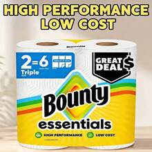 12Roll/2Roll Bounty Essentials Select-A-Size Paper Towels Top Choice Household Essentials For Shopping Festivals - 2Rolls - View 12