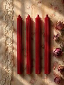 10/6/4pcs White Roman Column Long Stem Aromatherapy Candle Set, Soy Wax Blend Material, 4-6 Hours Long-Lasting Burning Candles, No Black Smoke, Wedding/Home Decor Aromatherapy Candles, Valentine's Day Home Decor Candles - Burgundy - View 12