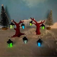 7-Color Glow-In-The-Dark Mini Light Micro Landscape Ornament, No Electricity Required Solid Resin Waterproof & Sun-Resistant, Healing Fairy Tale Style, Suitable For Garden Yard Balcony DIY Landscaping And Holiday Atmosphere Decoration Craft - A - View 5