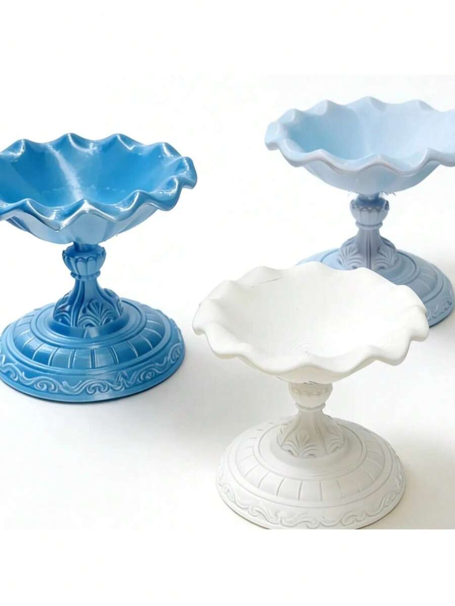PLA Material European Vintage Embossed High-Foot Hot Spring Ornament - 1PC - View 1