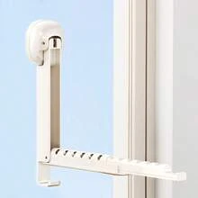 1PC Suction Cup Telescopic Drying Rack, No Drilling Foldable, Suitable For Various Hangers, Towels, Suitable For Bathroom, Balcony, Indoor Window, Wall-Mounted Clothes Rack, Drying Rack - Suction Cup Telescopic Clothes Drying Rack - View 6